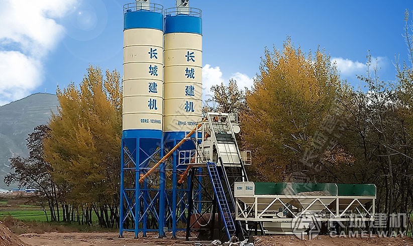 hzs50型工程混凝土攪拌站，建一個商砼站基礎建設多錢